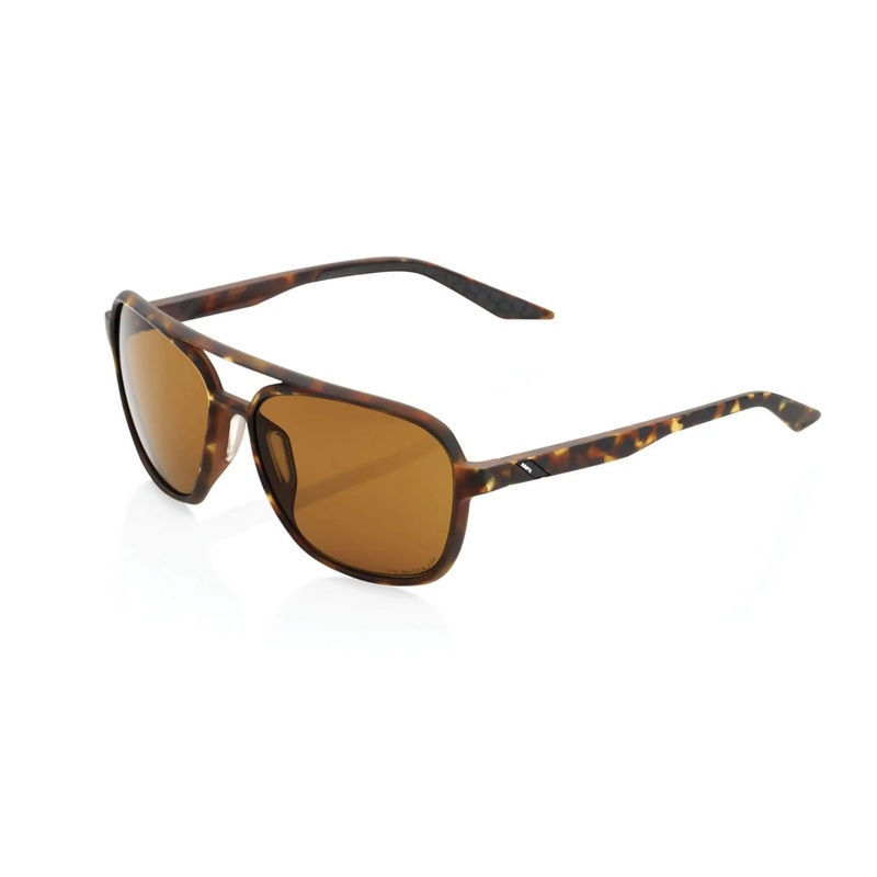 100% Kasia Glasses Soft Tact Havana / Bronze PeakPolar Lens