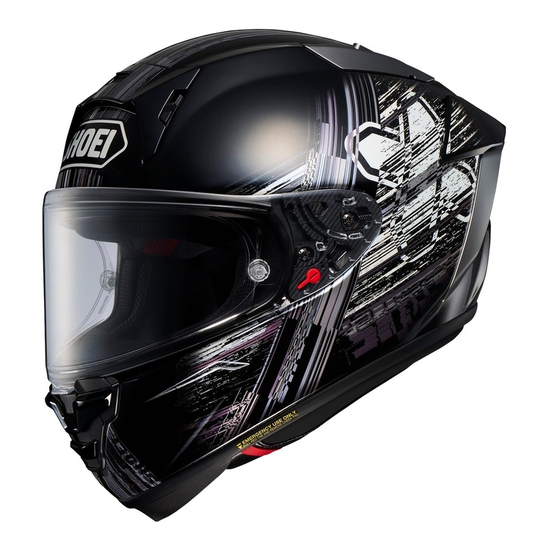 Shoei X-SPR Pro Helmet Cross Logo TC5 – Black / White Size Large 60cm