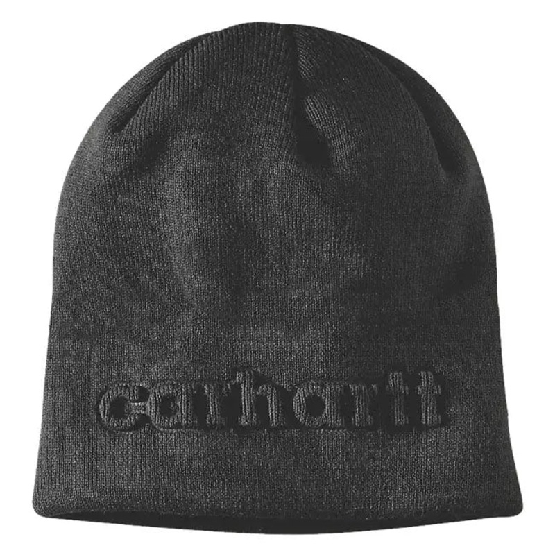 Carhartt Knit Embossed Beanie Black