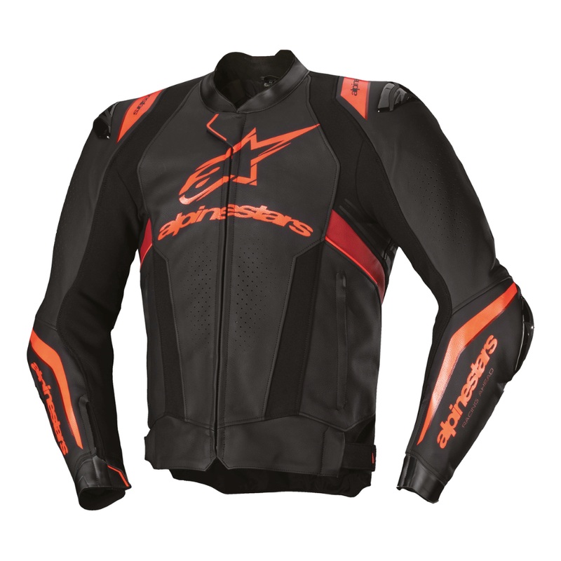 Alpinestars Missile V3 Ignition Leather Jacket – Black/Red/Red