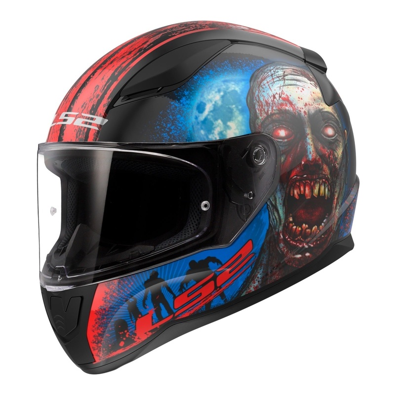 LS2 FF353 Rapid II Zombie – Matte Black / Red / White Size XS 54cm