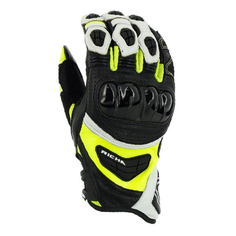 Richa Stealth Gloves – Black/White/Yellow