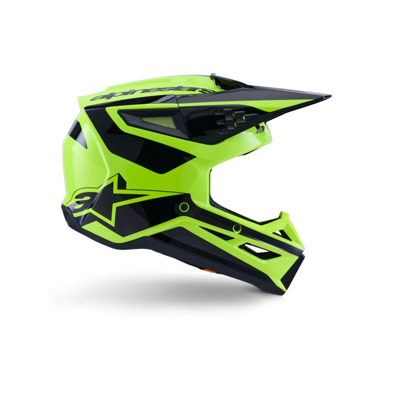 SM3 Heat Helmet ECE06/DOT|S|M|L|XL|2XL|Yellow Fluo/Black Glossy