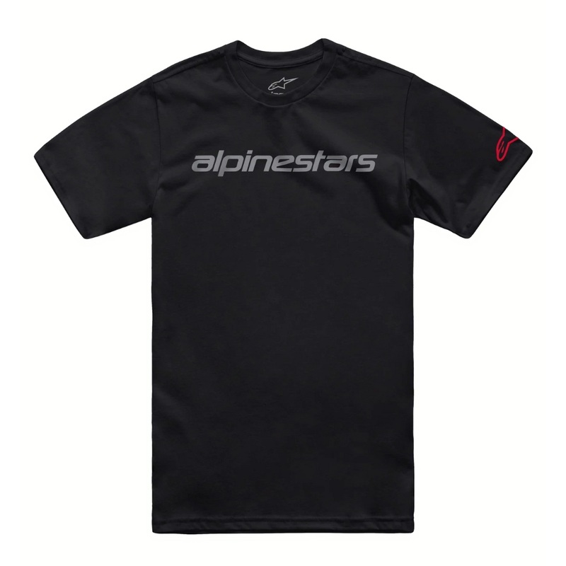 Alpinestars Linear Wordmark 2.0 CSF T-Shirt – Black/Grey/Red