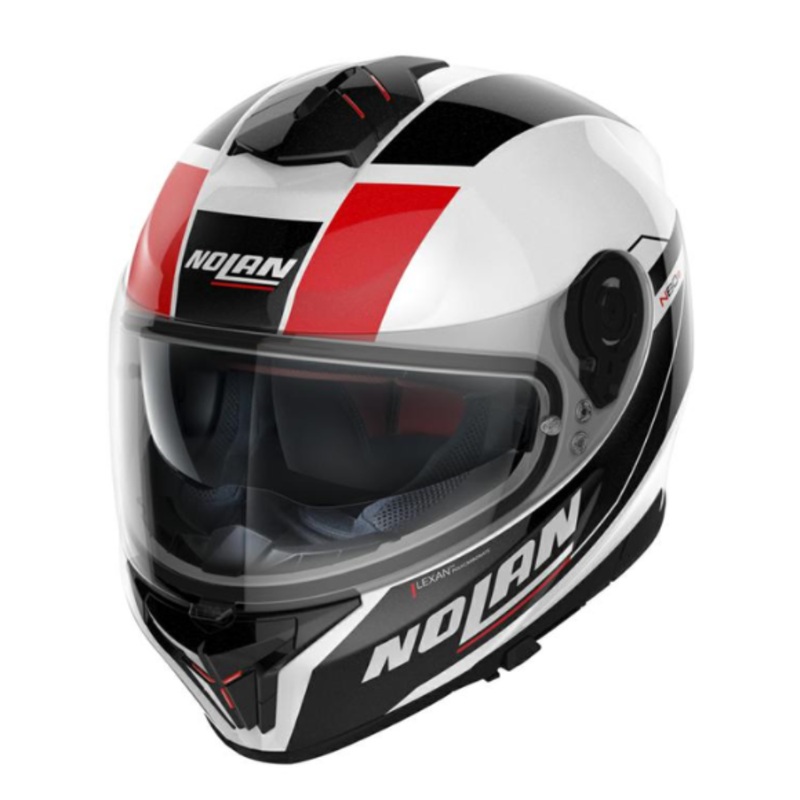 Nolan N80-8 Mandrake N-Com 049 – White/Black/Red