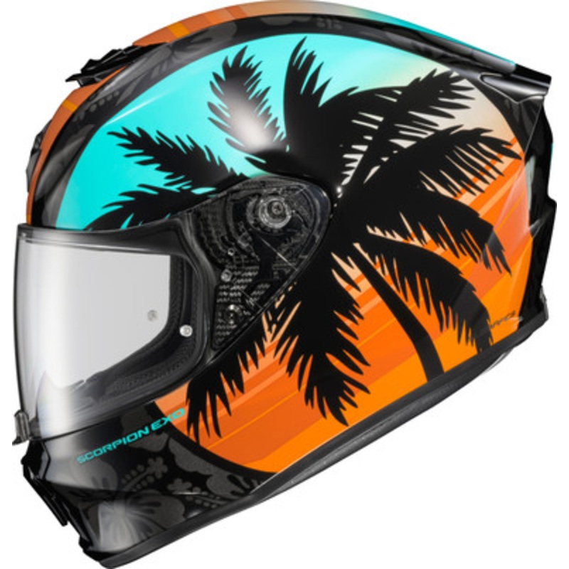 SCORPION EXO-R330 Tubbs Helmet – Blue/Orange