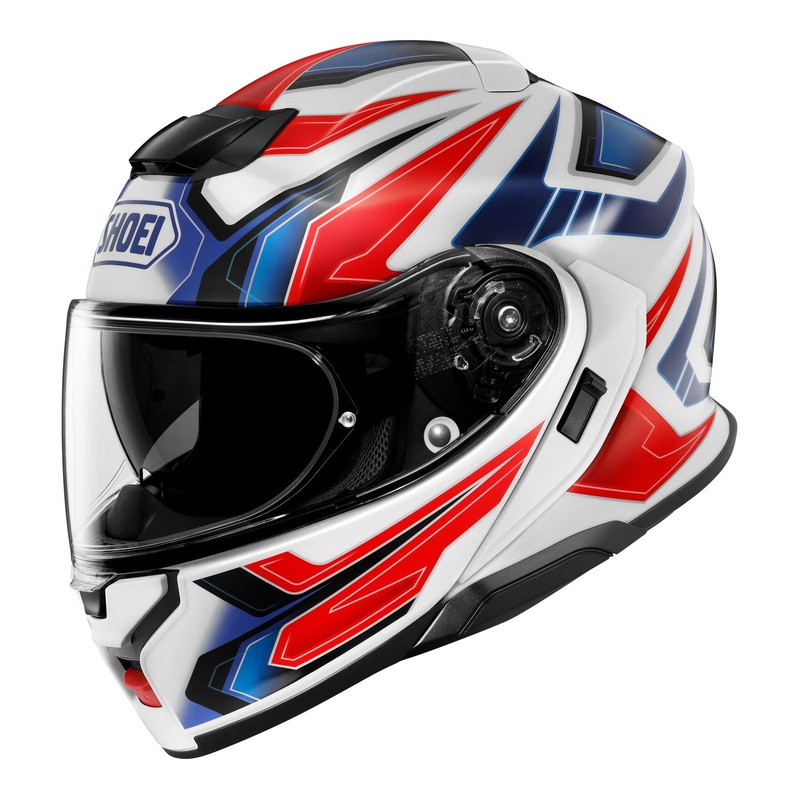 Shoei Neotec 3 Helmet Anthem TC-10 – White / Red / Blue Size Small 56cm