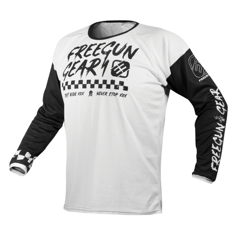 Shot/Freegun Devo Speed MX Jersey – White/Black