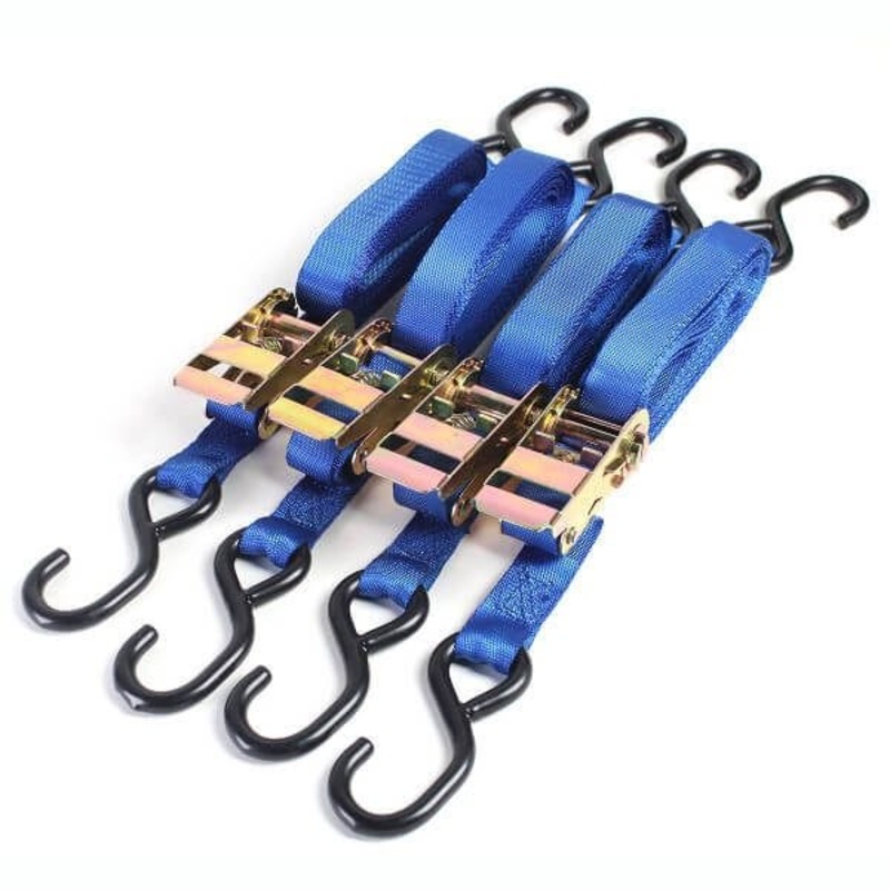 Bike It Tiedown 4 Piece Ratchet – Blue: 5mx25mm