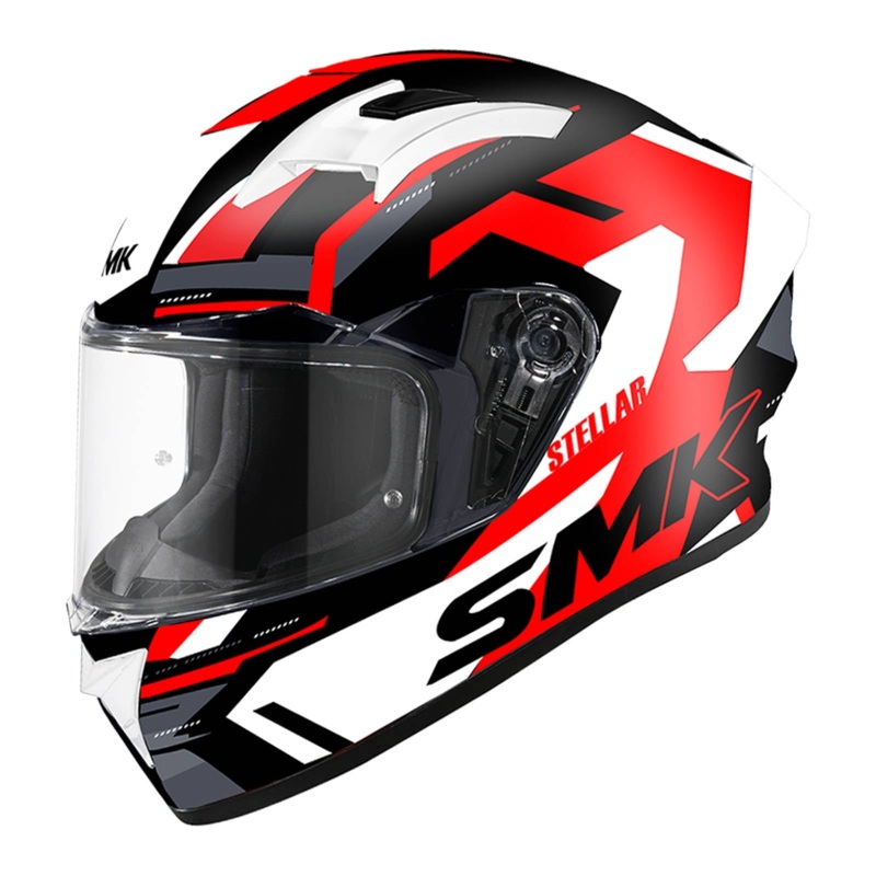SMK Stellar K Power – Black / Red / White Road Helmet Size XS 54cm