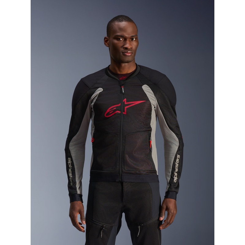 Troop-Air Jacket|S|M|L|XL|2XL|3XL|4XL|Black/Ash Gray/Bright Red