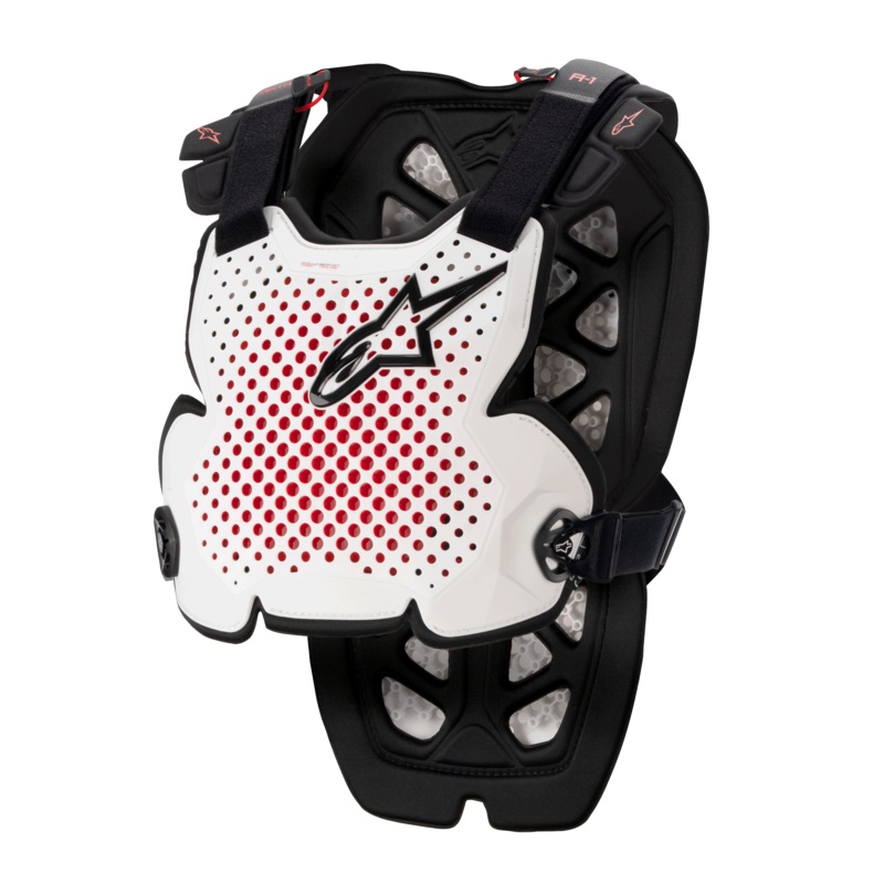 A-1 Pro Chest Protector|M/L|2XL|White/Black/Red