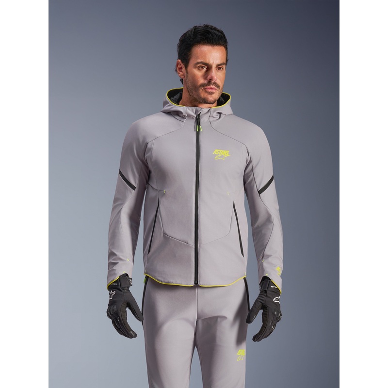 Aeroshell WP Jacket|S|M|L|XL|2XL|3XL|4XL|Mid Gray/Yellow Fluo