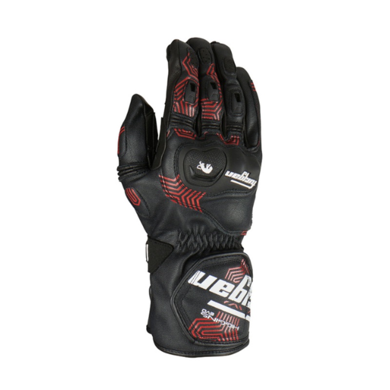 Furygan Higgins Evo Gloves – Black/White/Red | Infinity Motorcycles