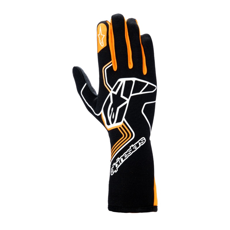 Tech-1 Race V4 Gloves|S|M|L|XL|2XL|Black/Orange Fluo