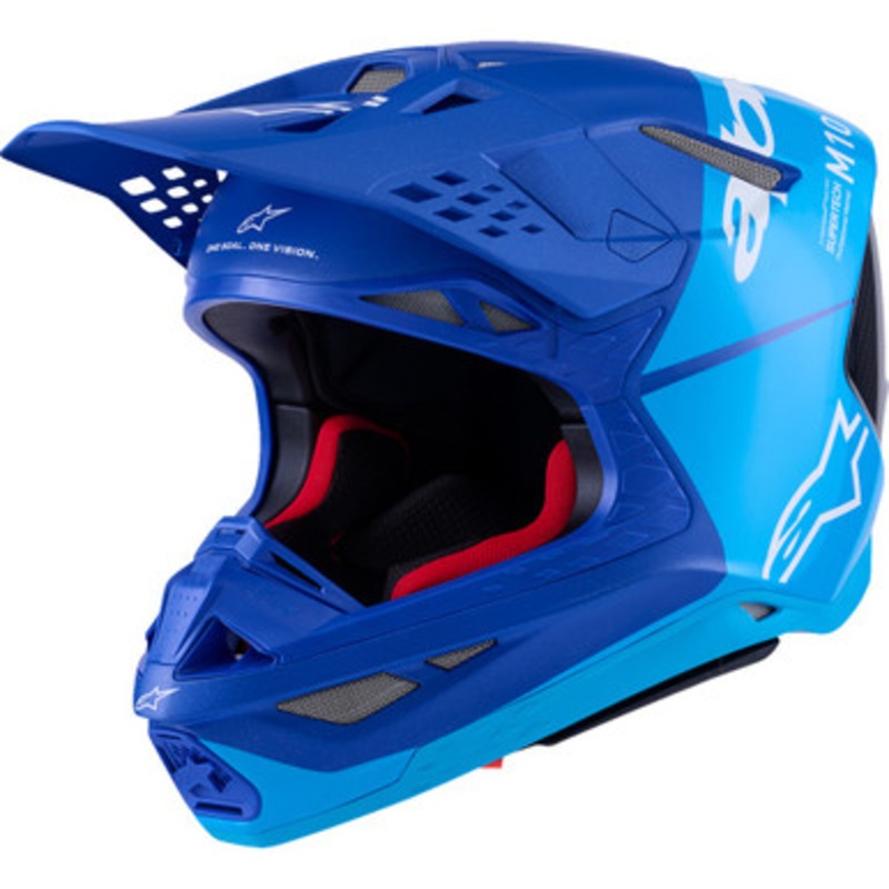 ALPINESTARS Supertech M10 Flood MIPS Helmet – Blue/Black Carbon