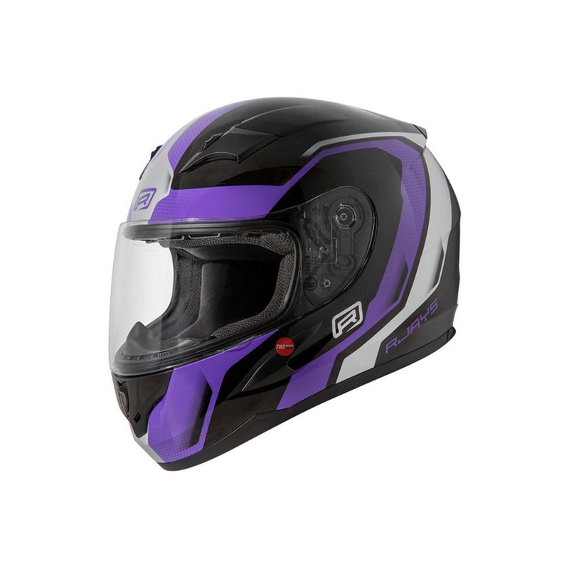 Rjays Grid Gloss Black Purple Road Helmet Size XS 54cm