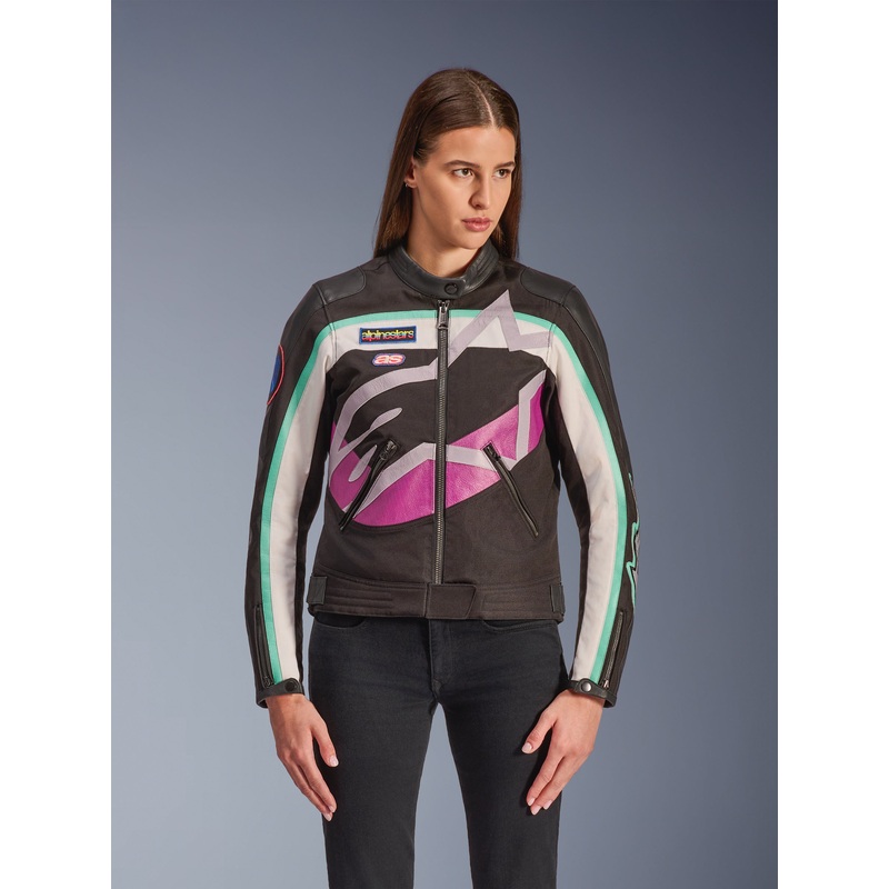 Idles Women’s Jacket|XS|S|M|L|XL|2XL|Black/Off White/Purple