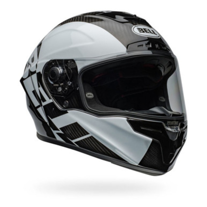 Bell Race Star DLX Flex Offset Helmet – Black/White