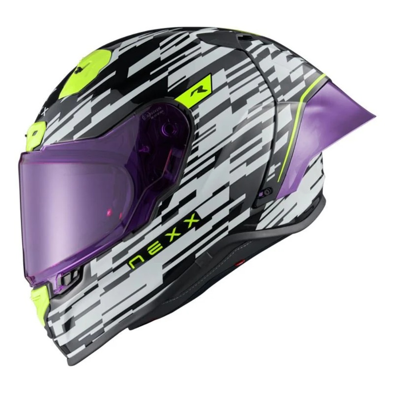 Nexx X.R3R Glitch Racer – White/Neon