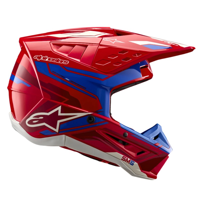 SM5 Action 2 Helmet ECE|XS|S|M|L|XL|2XL|Bright Red/Blue Glossy