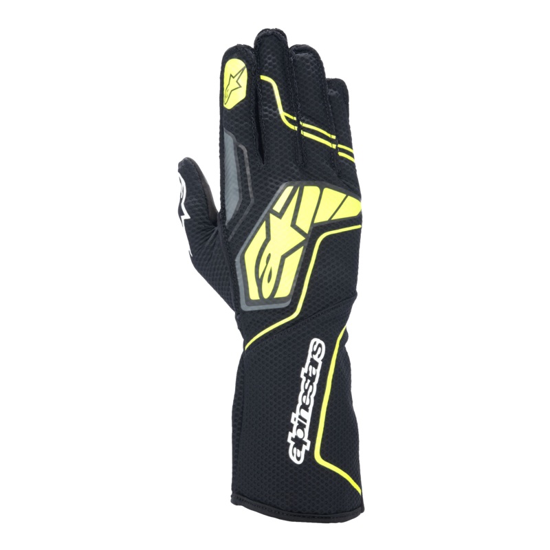 Tech-1 KX V4 Gloves|S|M|L|XL|2XL|Tar Gray/Black/Yellow Fluo