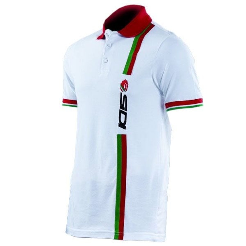 Sidi Stripe Mens Polo Shirt – White
