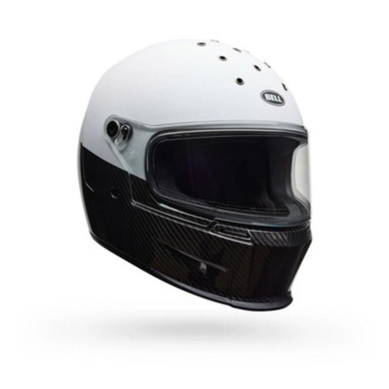 Bell Eliminator Carbon Diverge Helmet – White/Black