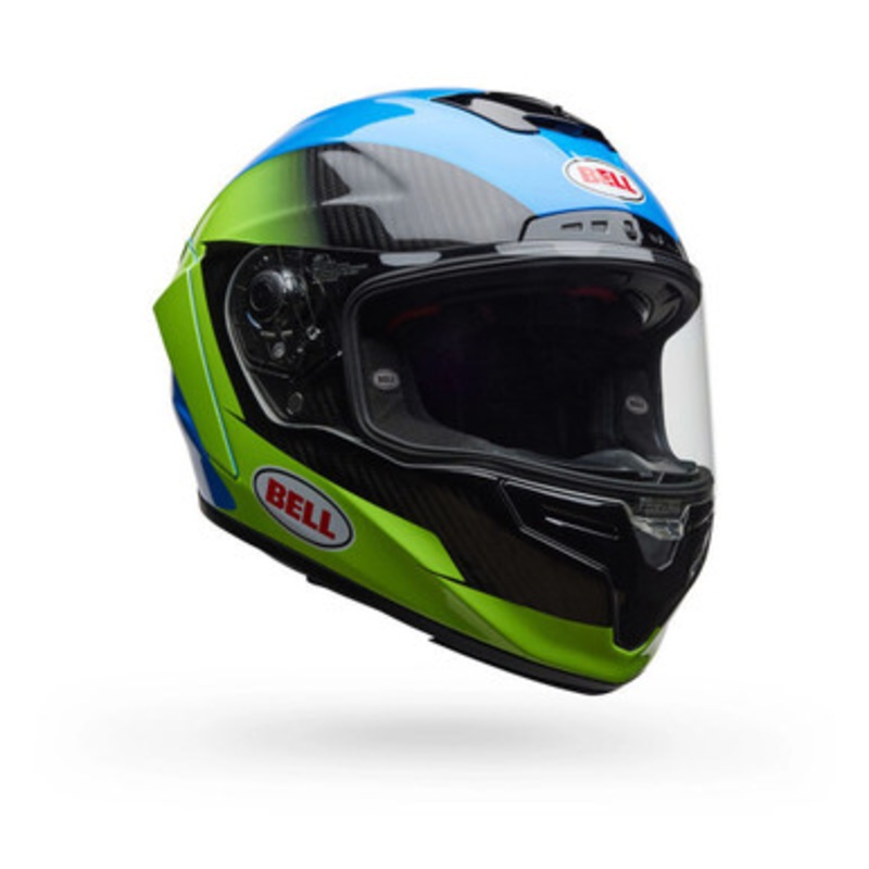 Bell Race Star DLX Flex Corsa Helmet – Blue/FloGreen