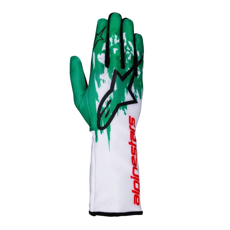 Tech-1 K V3 Gloves|S|M|L|XL|2XL|White/Green/Red
