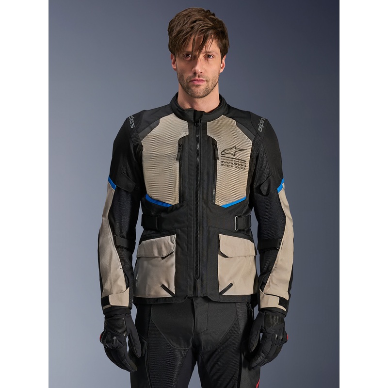 Andes Air Drystar Jacket|S|M|L|XL|2XL|3XL|4XL|Black/Laurel Gray/Bright Blue