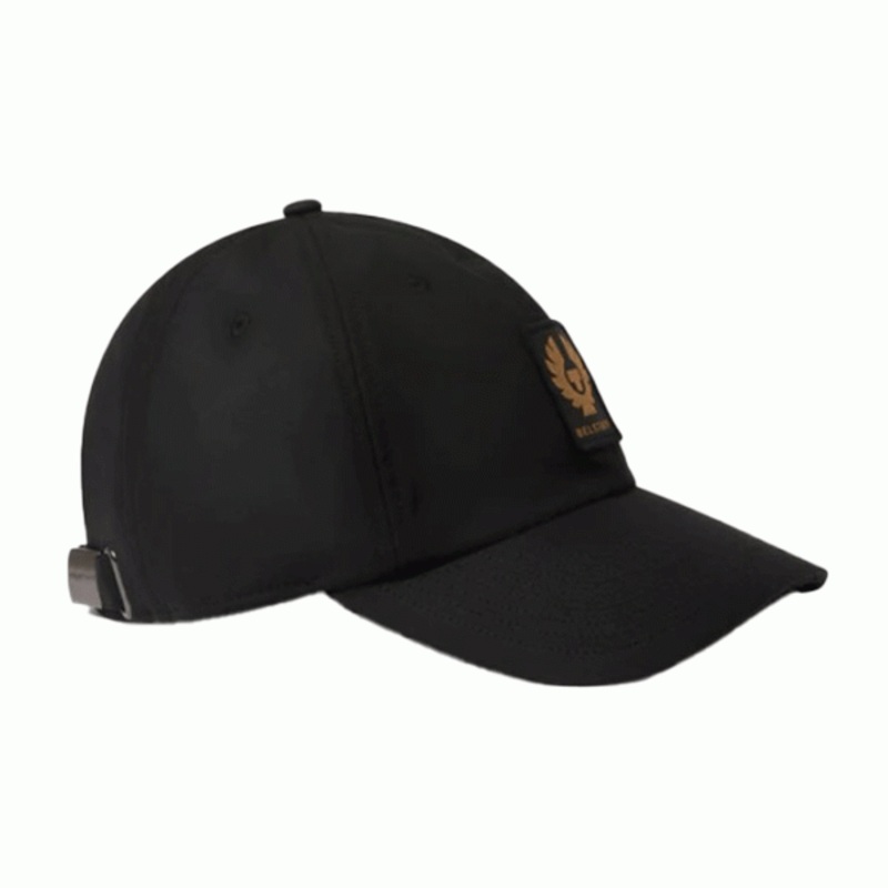 Belstaff Phoenix Patch Cap Wax Cotton Black
