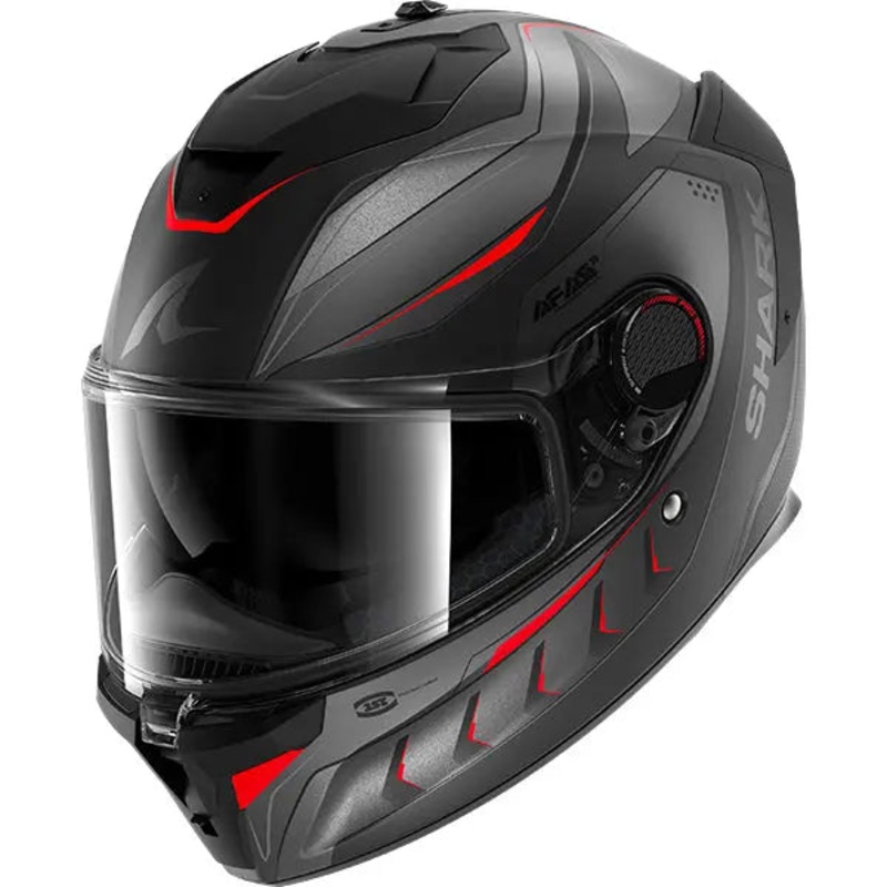 Shark Spartan GT PRO Carbon Mekarium Carbon / Anthracite / Red