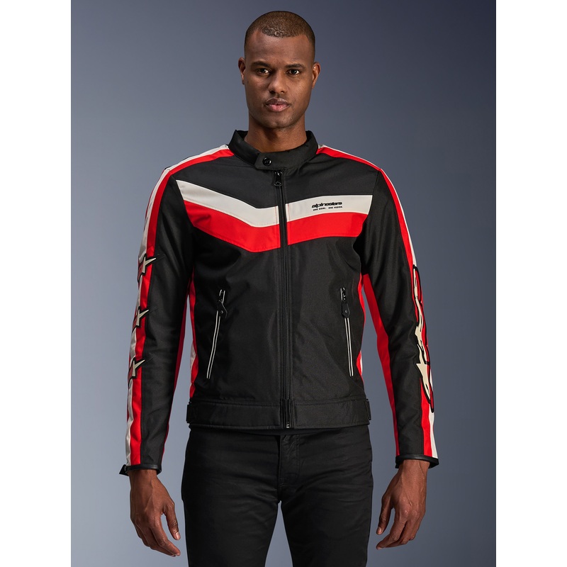 T-Dyno Wr Jacket|S|M|L|XL|2XL|3XL|4XL|Black/Bright Red/Ecru