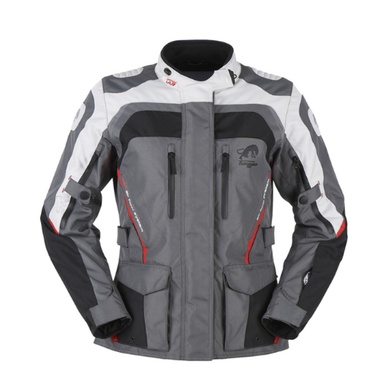 Furygan Apalaches Ladies Jacket – Black/Grey/Red | Infinity Motorcycles