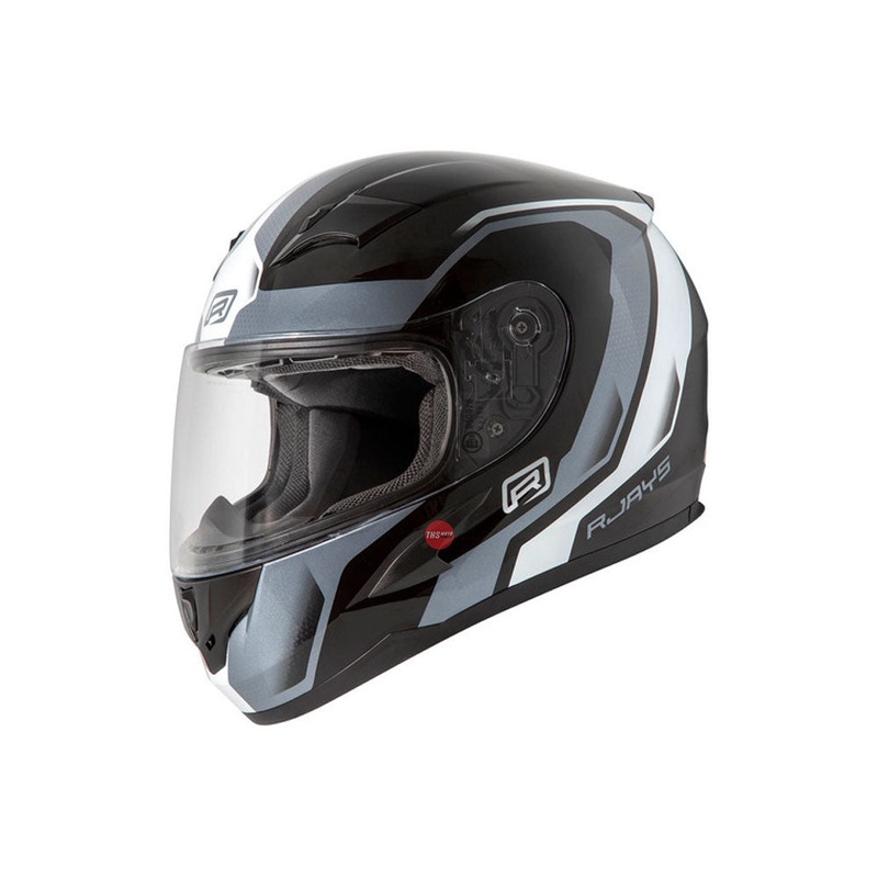 Rjays Grid Gloss Black White Road Helmet Size 2XL 64cm