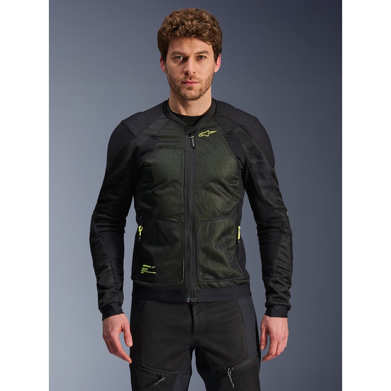 Troop-Air Jacket|S|M|L|XL|2XL|3XL|4XL|Black/Yellow Fluo