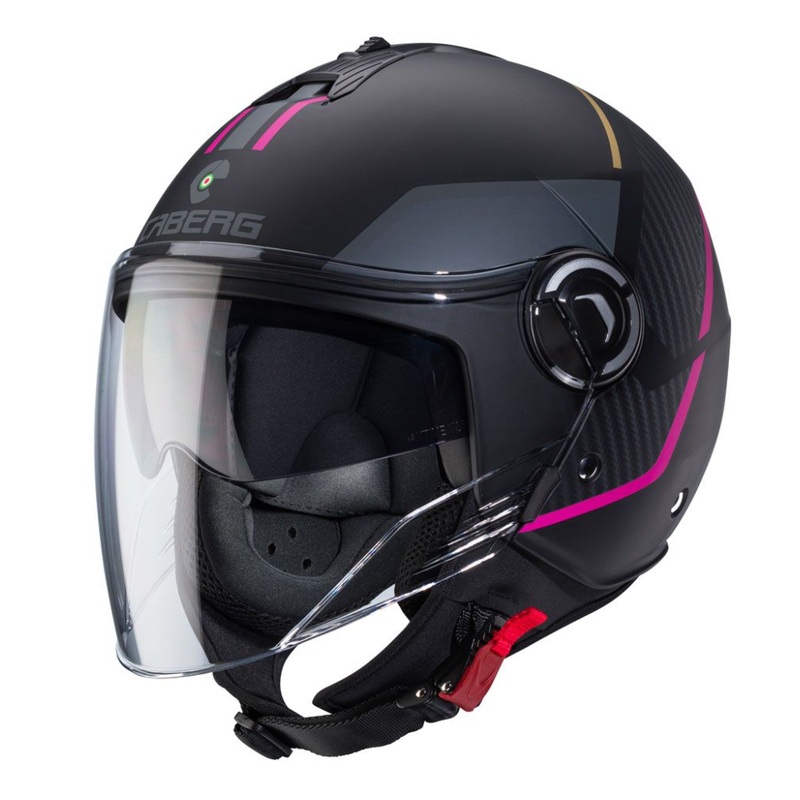 Caberg Riviera V4X Geo (ECE-22.06) – Matt Black/Fuchsia/Anthracite