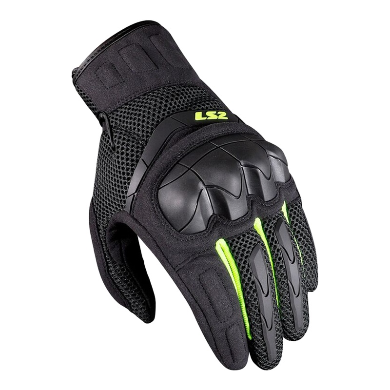 LS2 Kubra Gloves – Anthracite/Hi-Vis Yellow