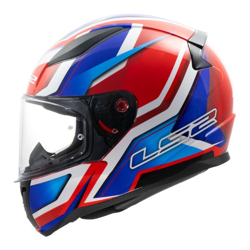 LS2 FF353 Rapid 2 (ECE-22.06) Flitz – White/Blue/Red