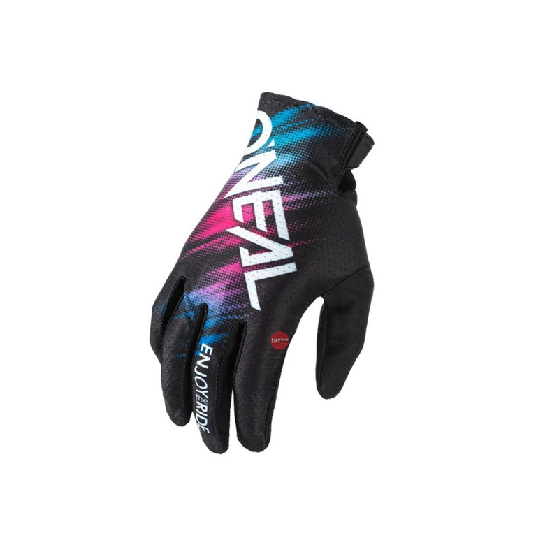 Oneal 25 Matrix Voltage V.24 – Black/Multi Off Road Gloves Size Youth Y5 Medium