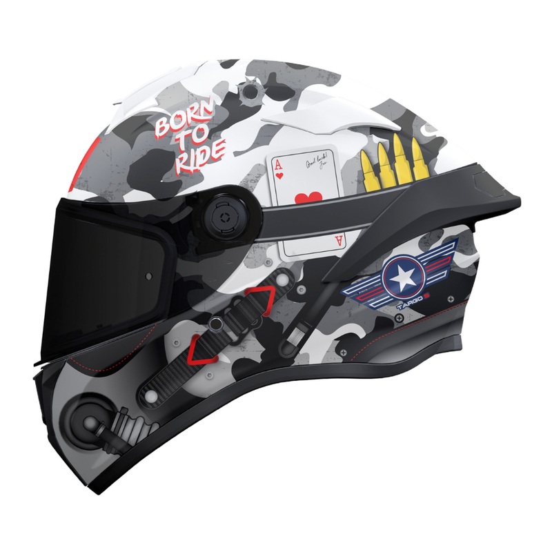MT Targo S Patton – Gloss White/Camo | Motorcycle Helmets | Infinity Motorcycles