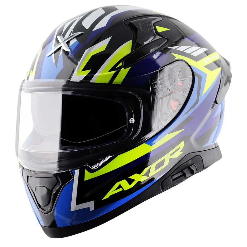 Axor Apex Streak Helmet|S|M|L|XL|XXL|Dull Black / Blue|Black / Blue|Dull Black / Orange|Black / Orange|Dull Black / Red|Black / Red