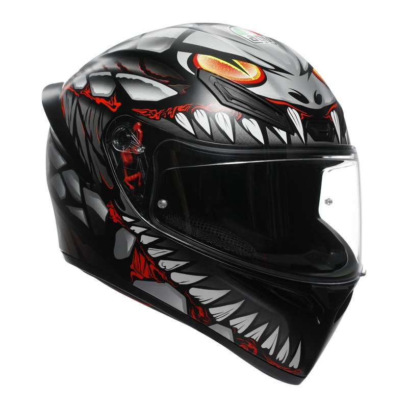 AGV K1-S Lyzard – Black/Grey/Red