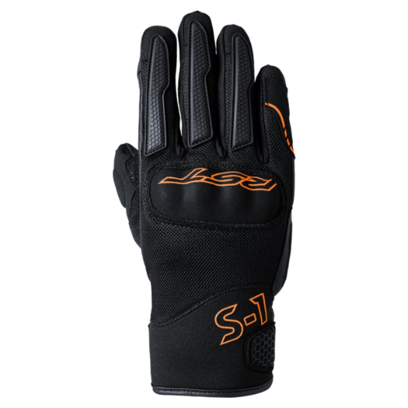 RST S1 Mesh CE Mens Gloves – Black/Neon Orange