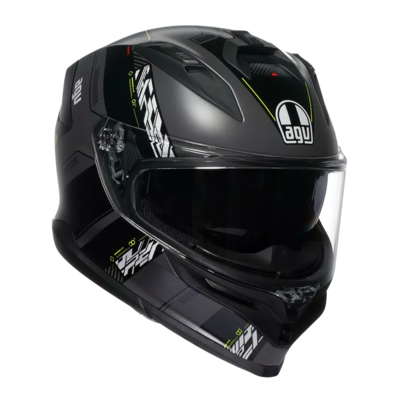 AGV K7 Kyber – Grey/Fluo Yellow