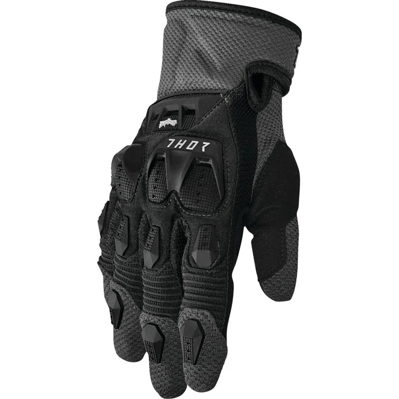 Thor Terrain Textile Gloves Black / Charcoal