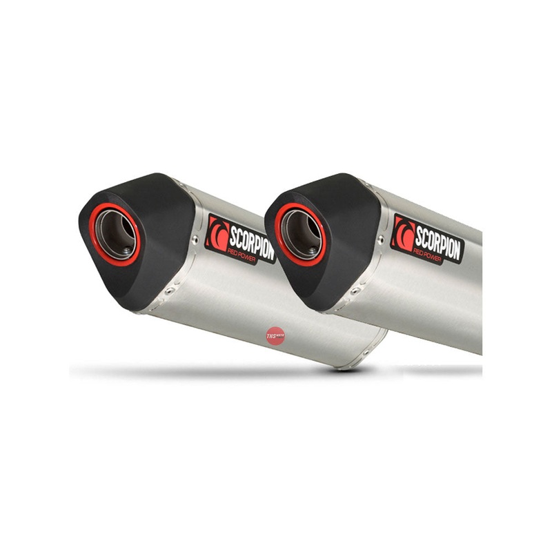 Scorpion Triumph 1050 R/S 16-18 Serket Slip-on Pair S/Steel