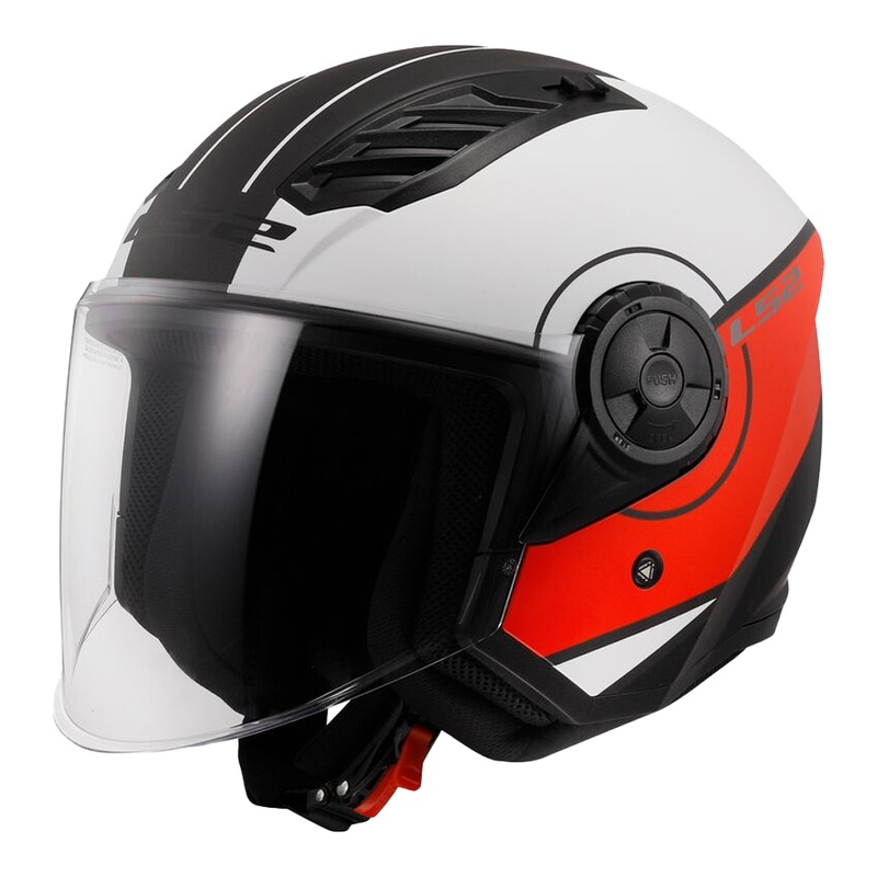 LS2 OF616 Airflow 2 (ECE-22.06) Cover – Matt White/Red