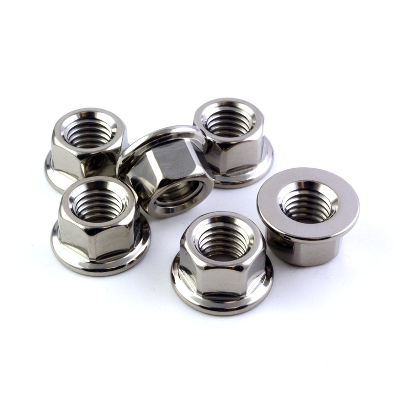 R&G Titanium Sprocket Nuts M10x1.0 (6 piece set) Ti